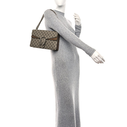 Gucci GG Supreme Monogram Small Dionysus Shoulder Bag Taupe 2 of 12