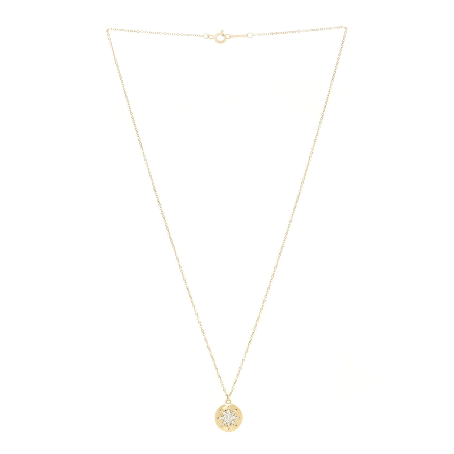 Tiffany 18K Yellow Gold Diamond Paloma Picasso Venezia Stella Pendant Necklace 3 of 6