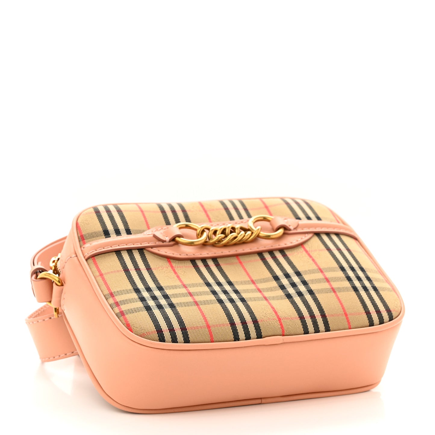 Smooth Calfskin 1983 Knight Check Link Bum Bag Pale Orchid
