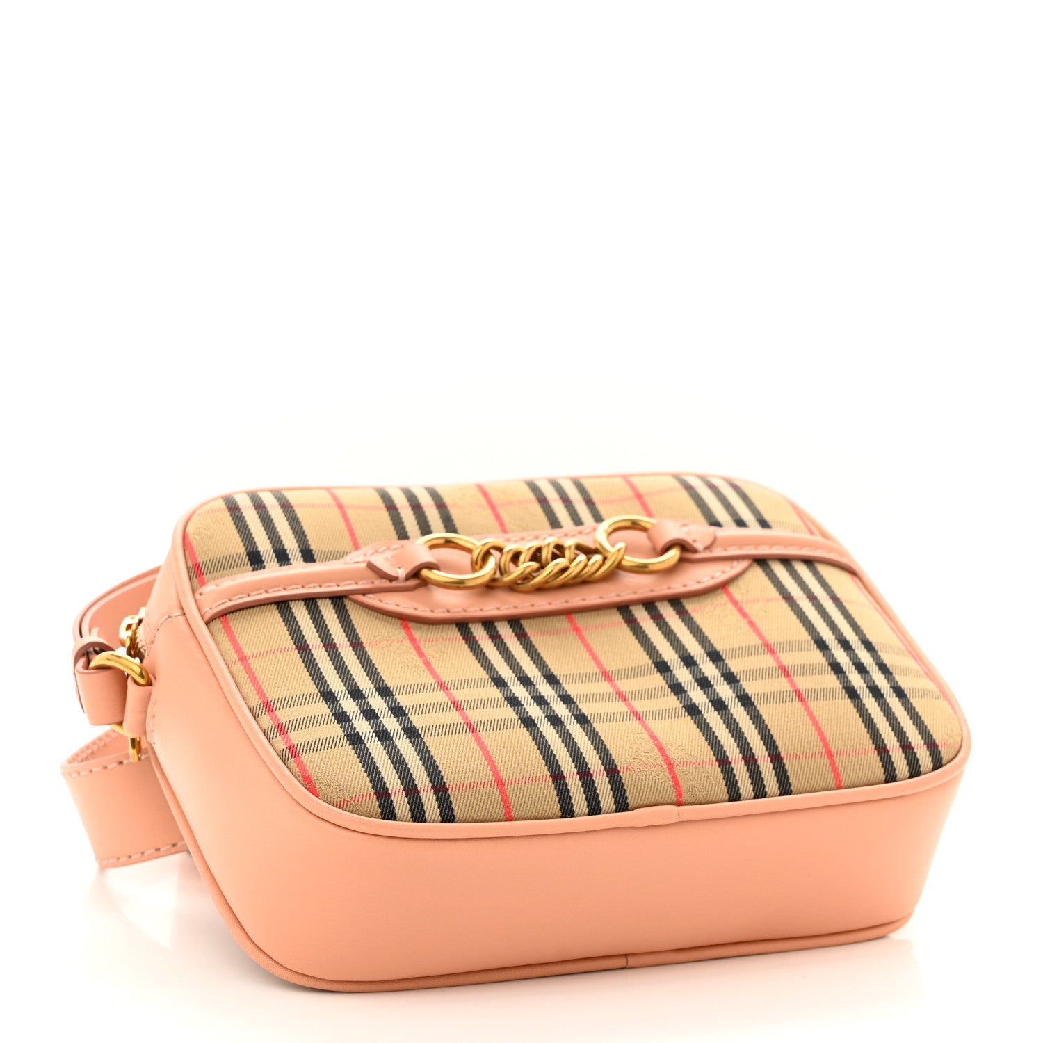 Burberry Smooth Calfskin 1983 Knight Check Link Bum Bag Pale Orchid 4 of 9