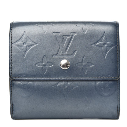 Louis Vuitton Mat Monogram Elise Wallet Blue 1 of 11