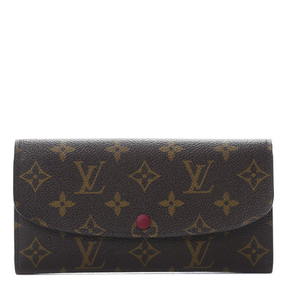 Louis Vuitton Monogram Emilie Wallet Fuchsia 1 of 8