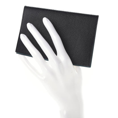 Hermes Epsom MC2 Magellan Passport Holder Bleu Indigo Bleu Saint Cyr 2 of 7