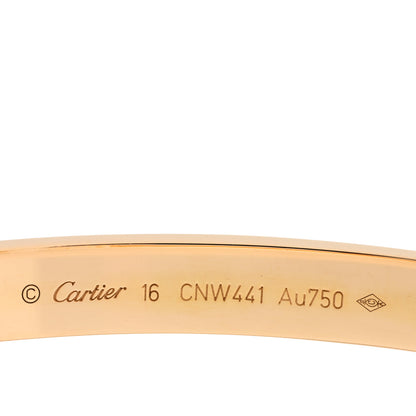 Cartier 18K Yellow Gold Love Bracelet 16 3 of 5