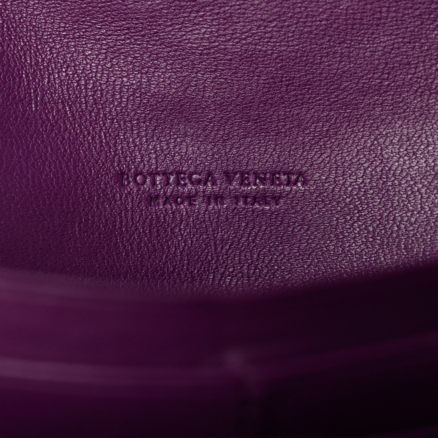 Nappa Intrecciato Continental Flap Wallet Peony