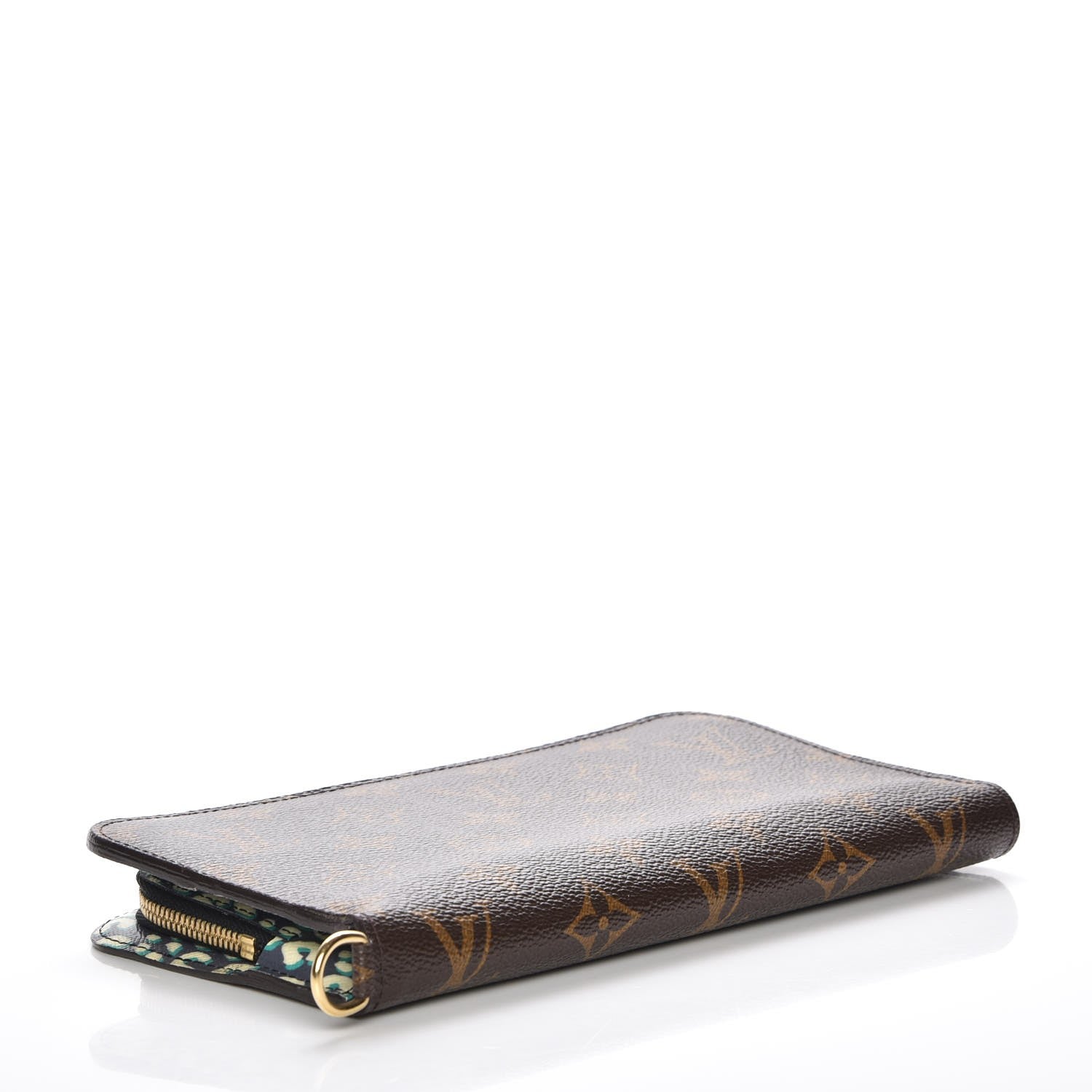 Louis Vuitton Monogram Leopard Insolite Wallet Blue Infini 4 of 7