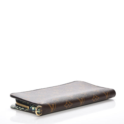 Louis Vuitton Monogram Leopard Insolite Wallet Blue Infini 4 of 7