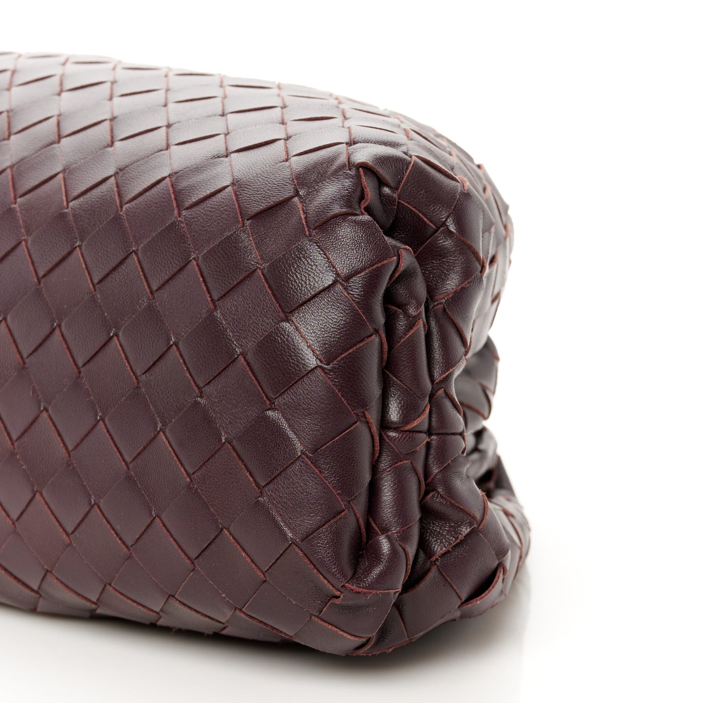 Nappa Maxi Intrecciato The Pouch Oversized Clutch  Grape