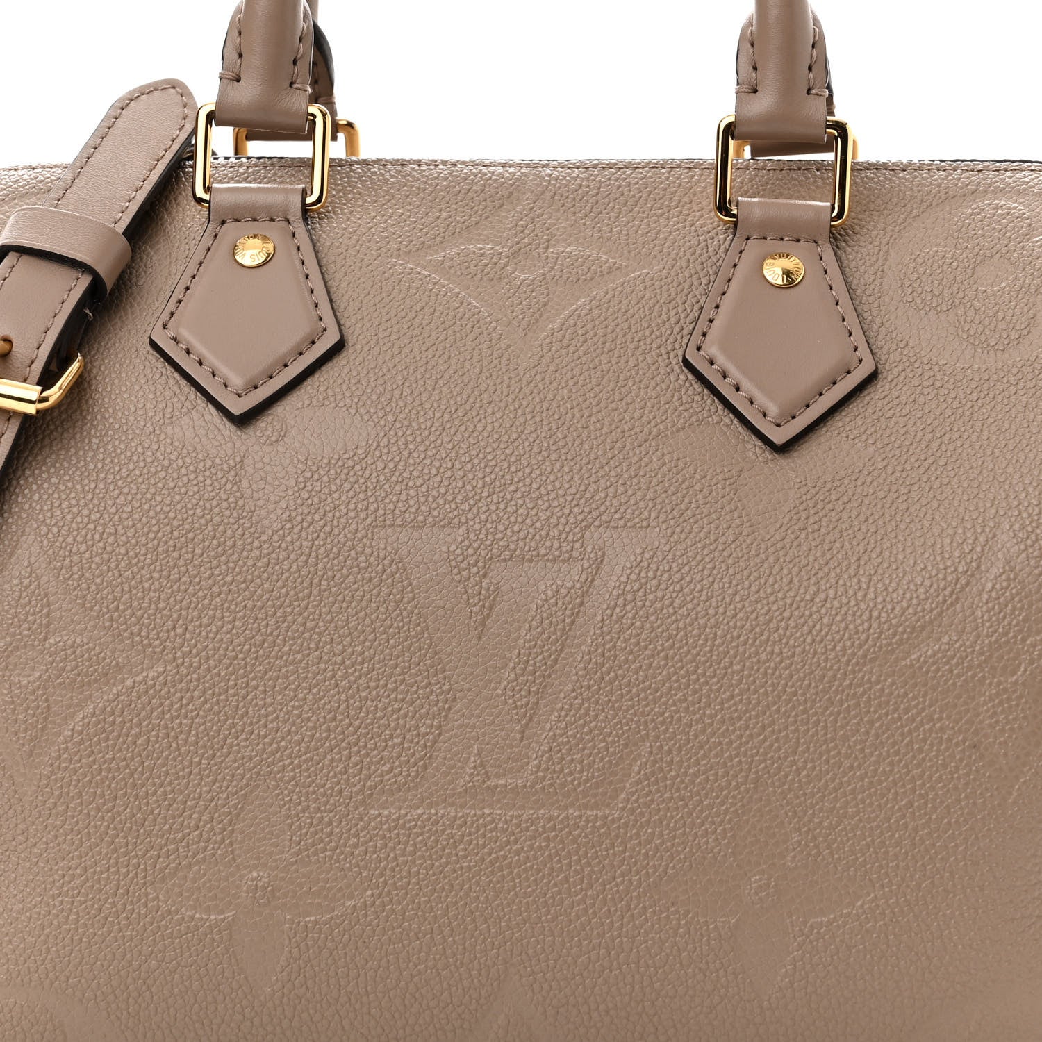 Louis Vuitton Empreinte Monogram Giant Speedy Bandouliere 25 Tourterelle 7 of 10