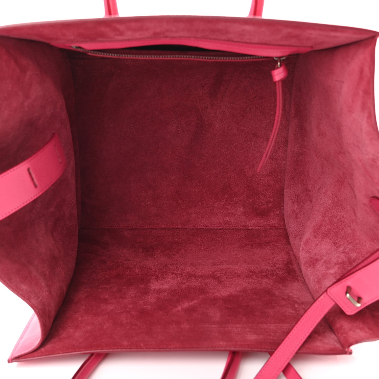 Celine Grained Calfskin Medium Phantom Luggage Fuchsia 5 of 12