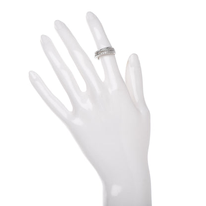 David Yurman Sterling Silver Diamond 7mm Crossover Ring 47 4 2 of 5
