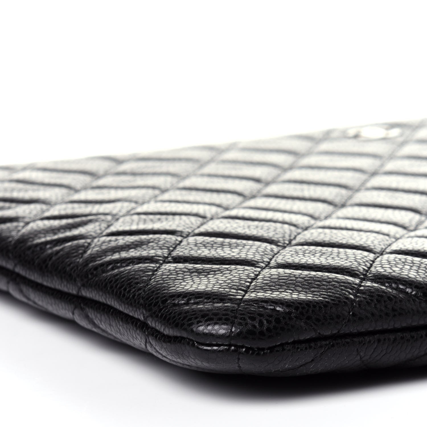 Chanel Caviar Quilted Large Cosmetic Case Black 8 of 11