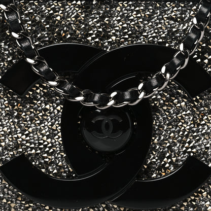 Chanel Plexiglass Crystal Lego Clutch Black 8 of 10