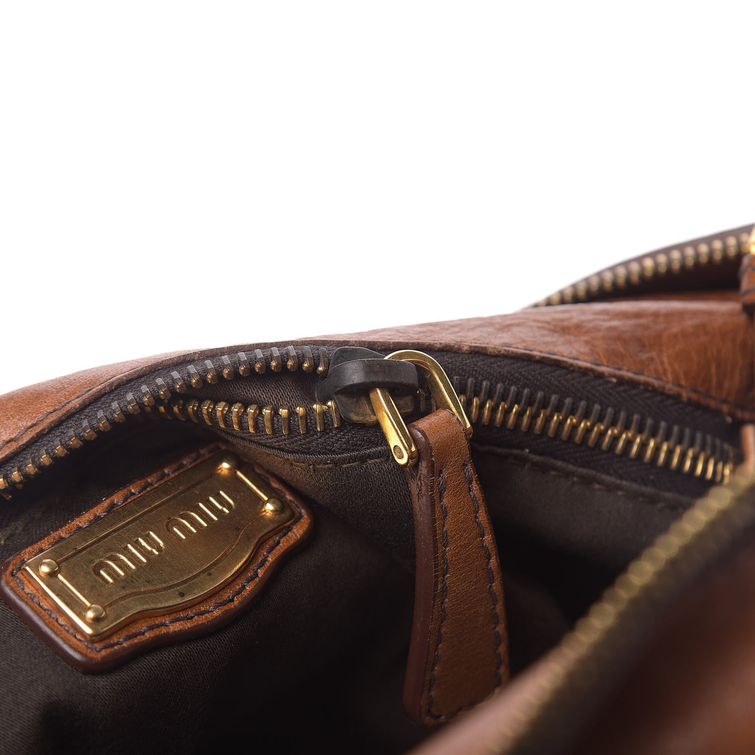 Miu Miu Vitello Medium Bow Bag Palissandro 15 of 15