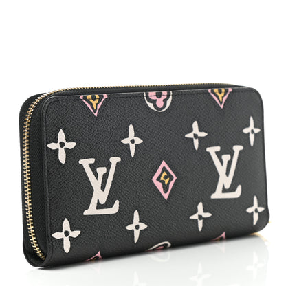 Louis Vuitton Monogram Giant Wild At Heart Zippy Wallet Black 2 of 5
