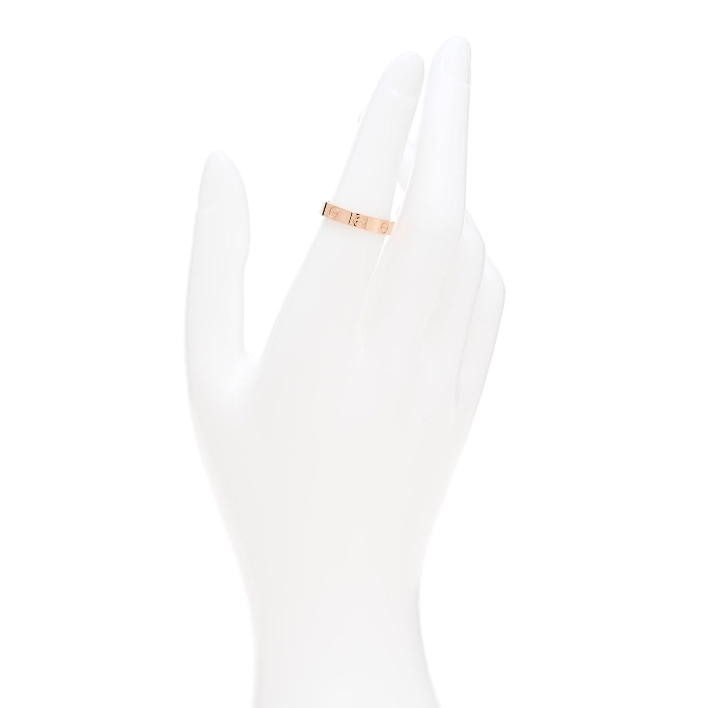 18K Pink Gold 3.5mm LOVE Wedding Band Ring 52 6