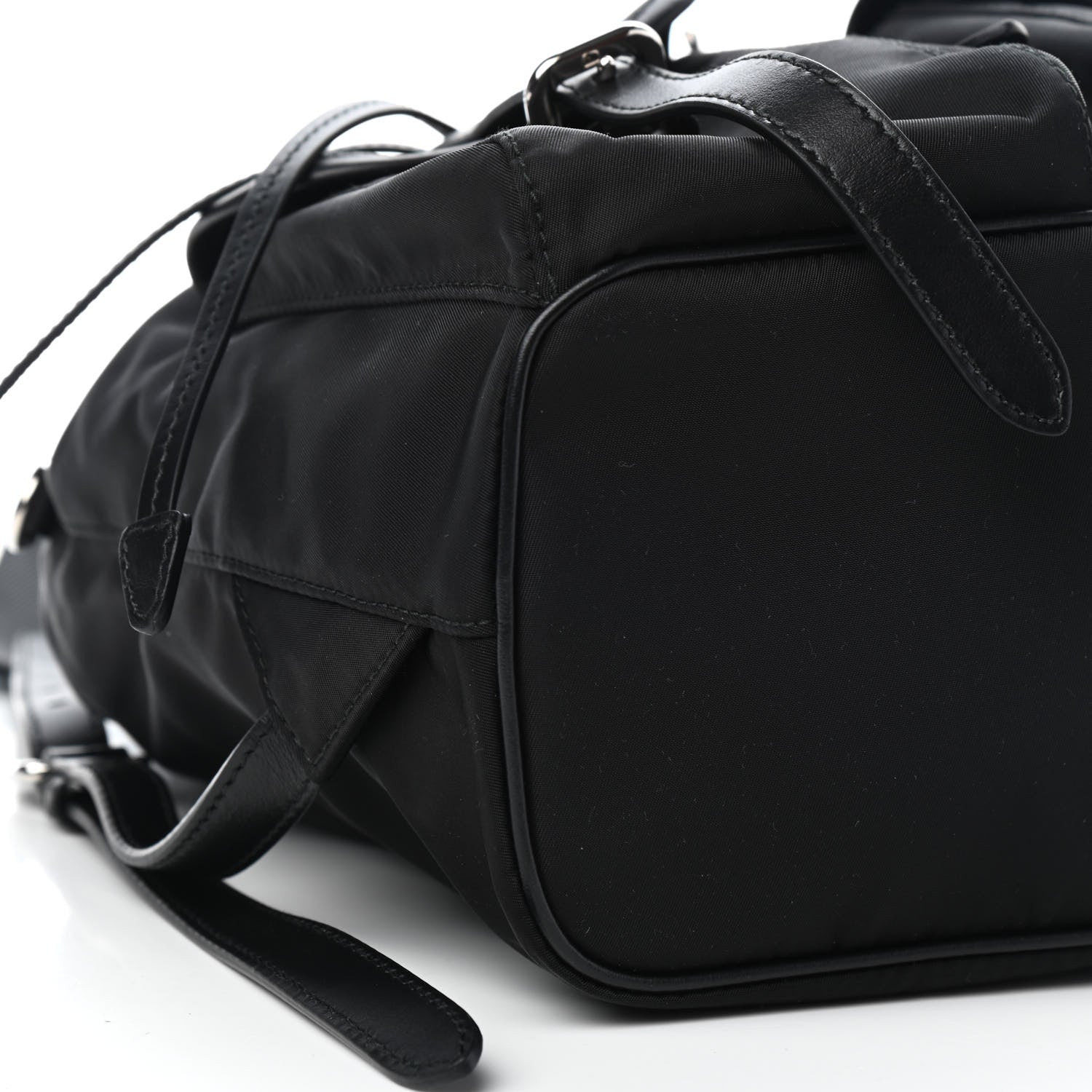 Prada Tessuto Nylon Vitello Backpack Black 9 of 9