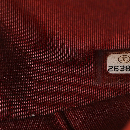 Chanel Caviar Quilted Small Boy Clutch With Chain Burgundy 6 of 10