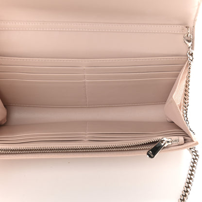 Christian Dior Grained Calfskin Diorama Croisiere Chain Wallet Rose Poudre 5 of 9
