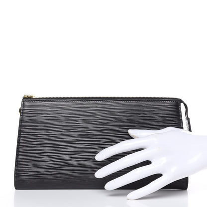Louis Vuitton Epi Pochette Accessories 24 Black 2 of 9