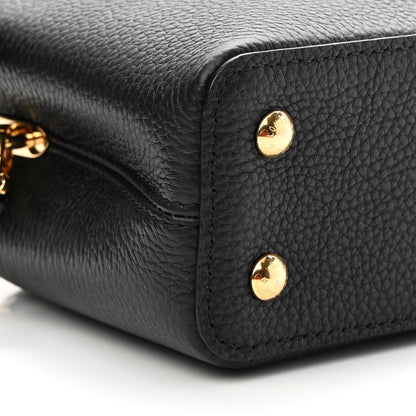 Louis Vuitton Taurillon Embellished Flower Crown Capucines Mini Black 7 of 8