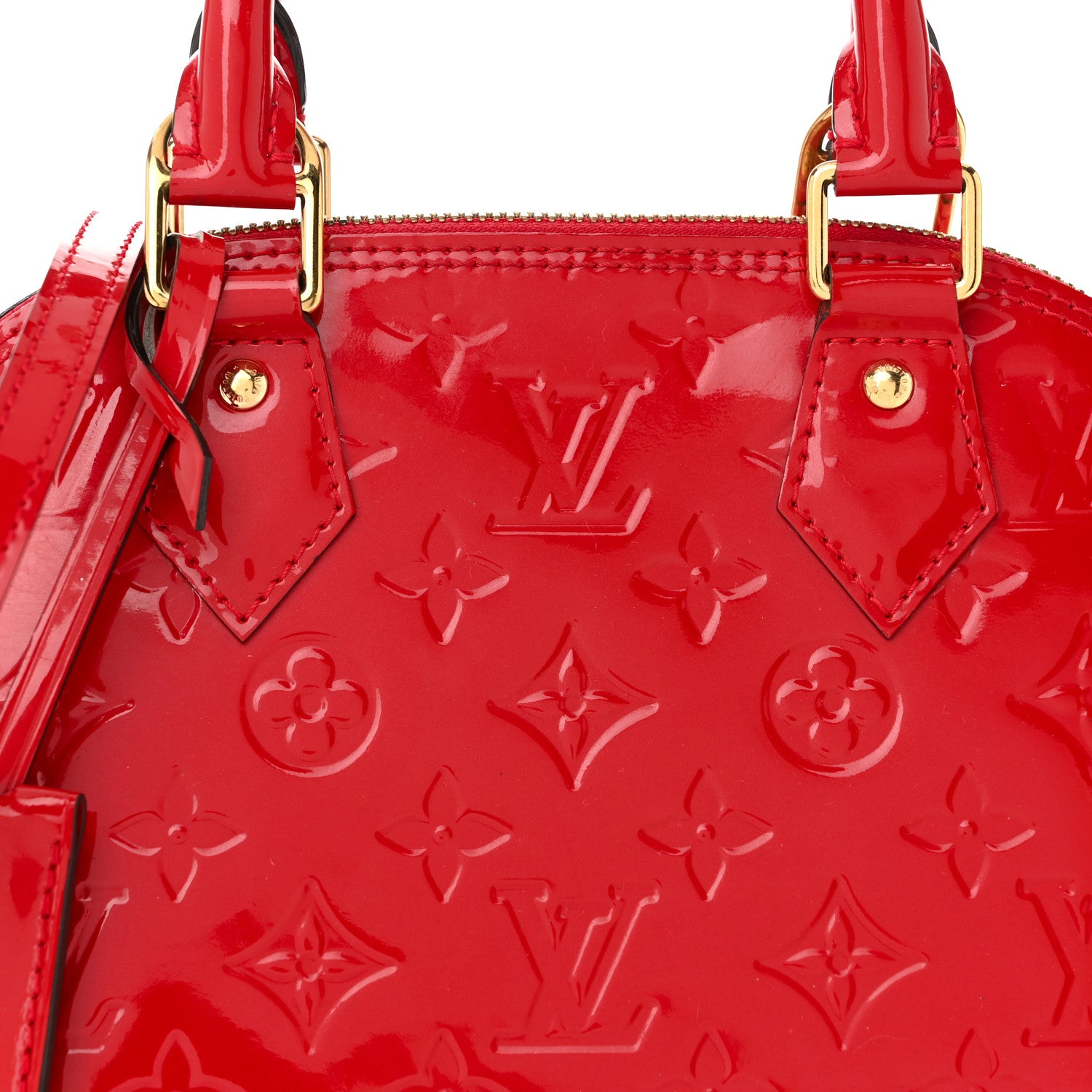 Louis Vuitton Vernis Alma BB Cherry 8 of 10