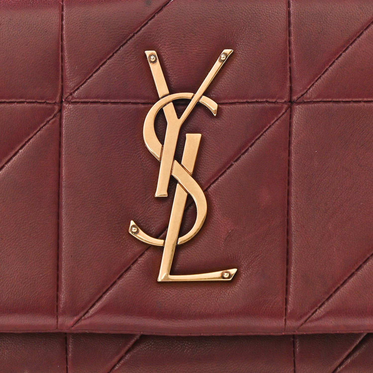 Saint Laurent Lambskin Monogram Jamie Belt Bag Red 9 of 13