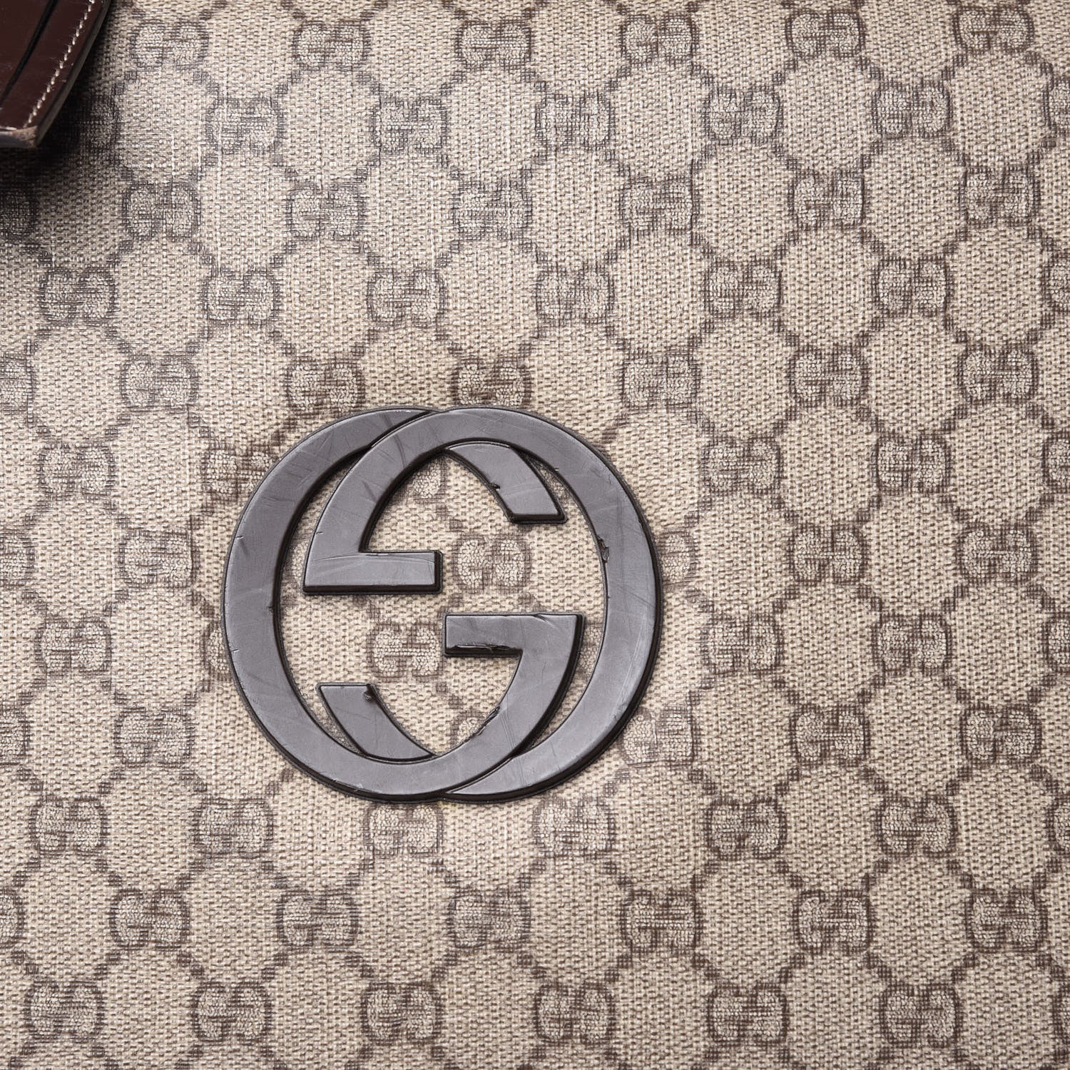 Gucci GG Plus Monogram Trolley Suitcase Dark Brown 8 of 26