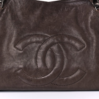 Chanel Calfskin East West Modern Chain Tote Dark Brown 7 of 14