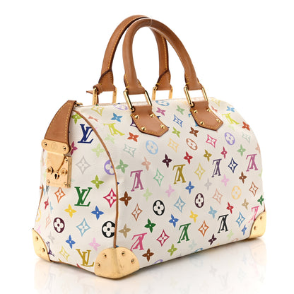 Louis Vuitton Monogram Multicolor Speedy 30 White 3 of 14