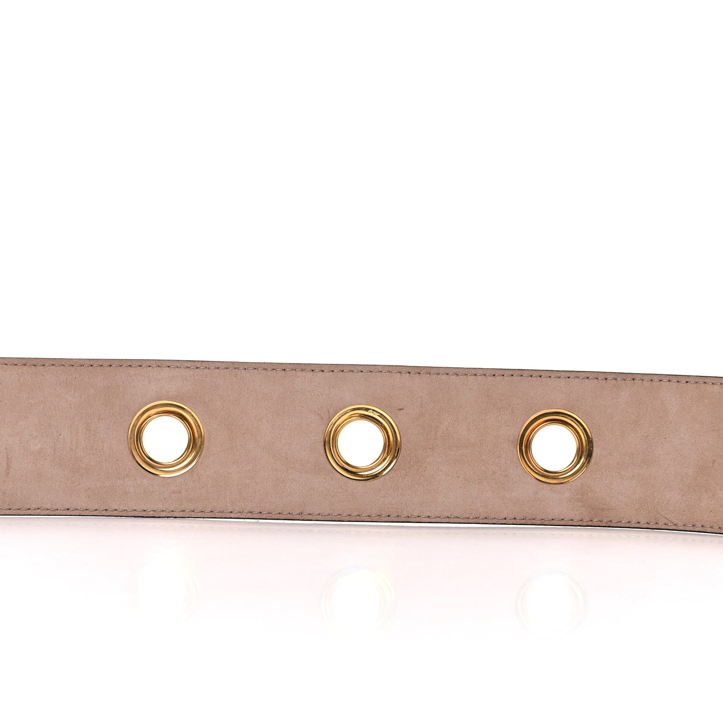 Leopard-Print Calf Hair Wide Belt 80 32