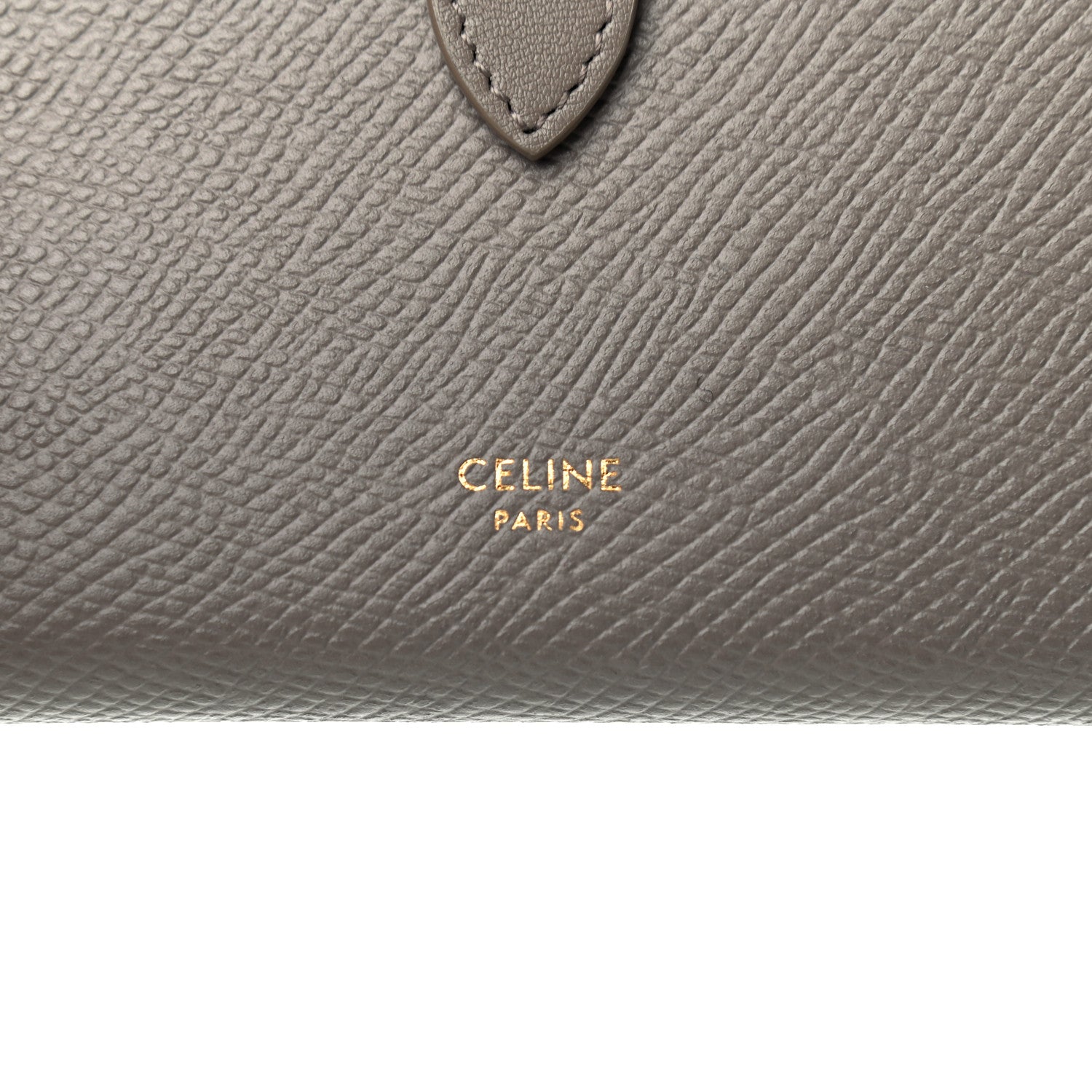Celine Grained Calfskin Medium Multifunction Strap Wallet Grey 6 of 8