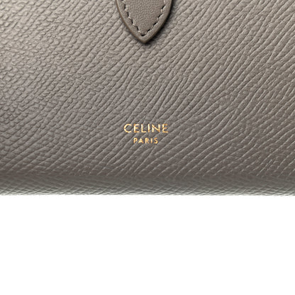 Celine Grained Calfskin Medium Multifunction Strap Wallet Grey 6 of 8