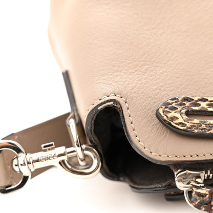 Fendi Vitello Dolce Elaphe Medium By The Way Boston Bag Tortora Multicolor 13 of 14