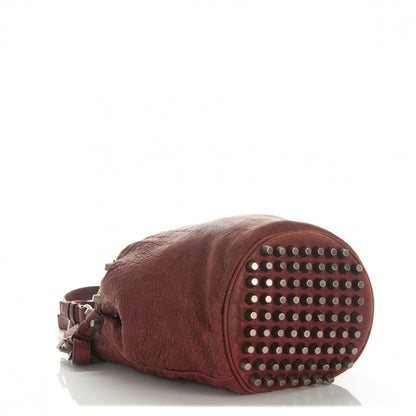Alexander Wang Pebbled Lambskin Diego Bucket Brick Silver Hardware 4 of 6