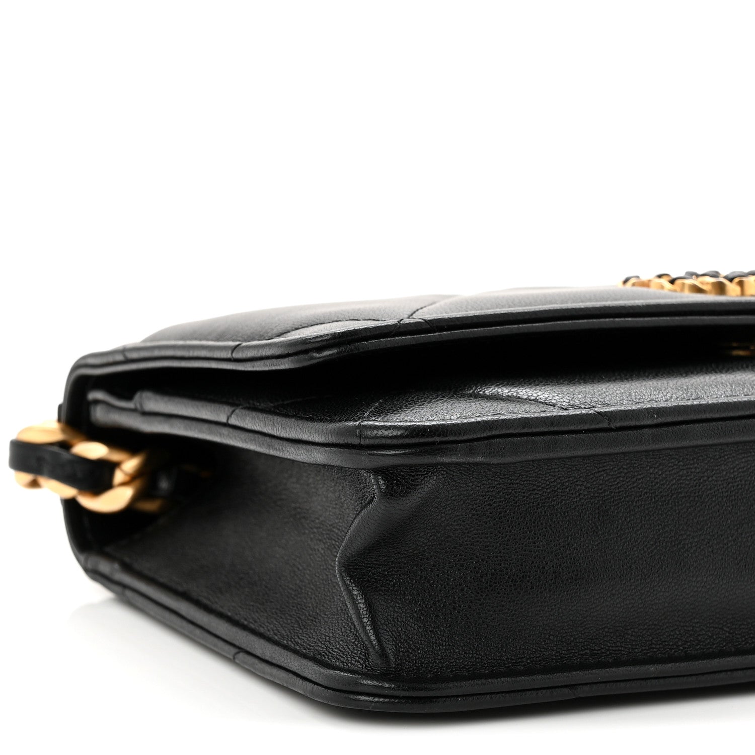 Chanel Lambskin Quilted Chanel 19 Wallet On Chain WOC Black 10 of 11