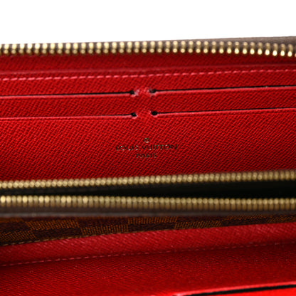 Louis Vuitton Damier Ebene Clemence Wallet Cherry 6 of 8