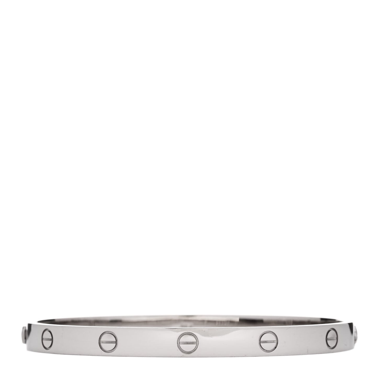 18K White Gold LOVE Bracelet 20