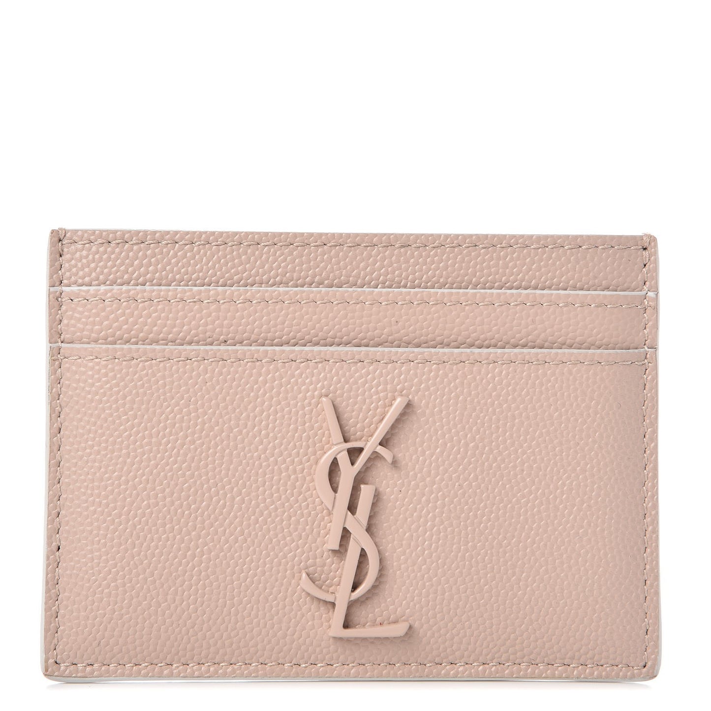 Grain De Poudre Monogram Credit Card Case Rose