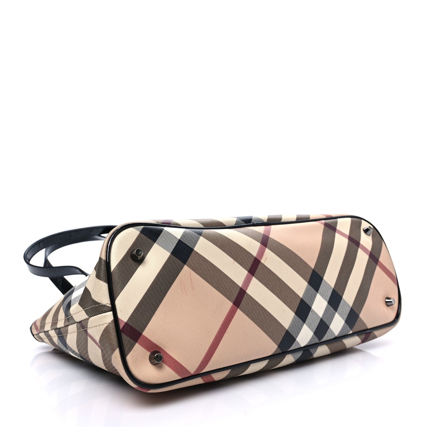 Burberry Supernova Check Small Nickie Tote Black 3 of 8