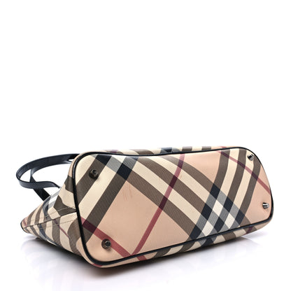 Burberry Supernova Check Small Nickie Tote Black 3 of 8