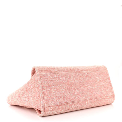 Chanel Canvas Medium Deauville Tote Pink 4 of 12