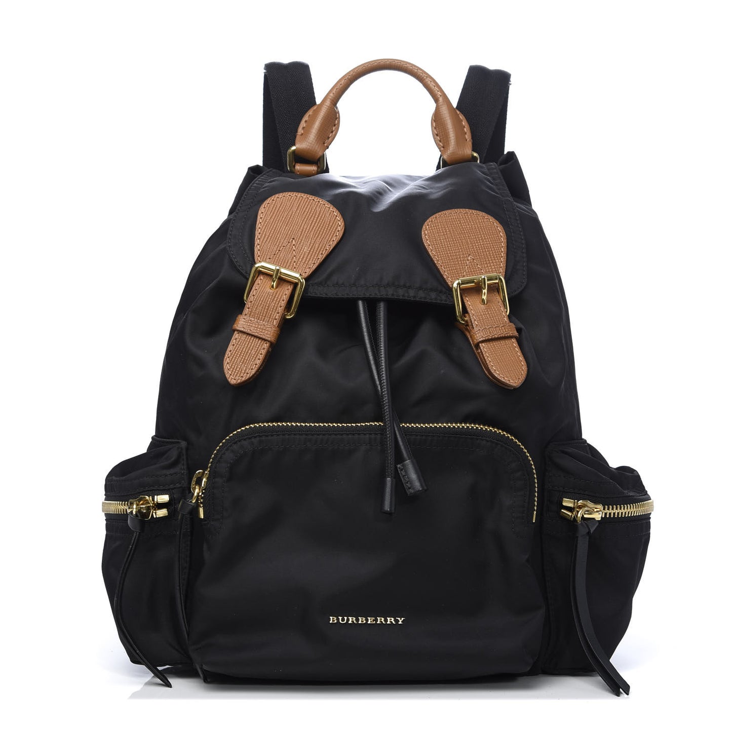 Nylon Medium Rucksack Backpack Black