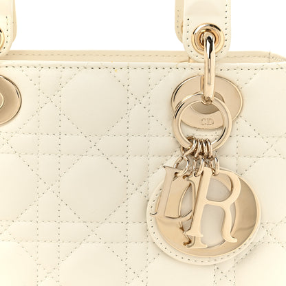 Christian Dior Lambskin Cannage Small Lady Dior White 8 of 10