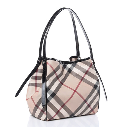 Burberry Nova Check Small Canterbury Tote Black 3 of 15