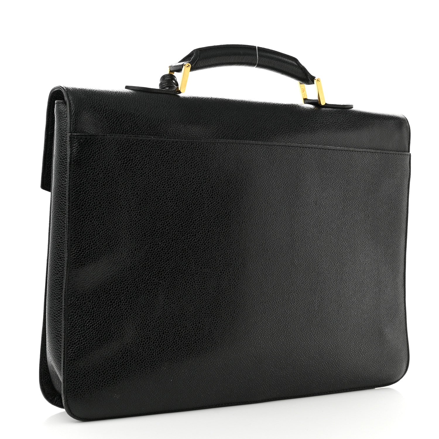 Chanel Caviar Briefcase Laptop Bag Black 3 of 10