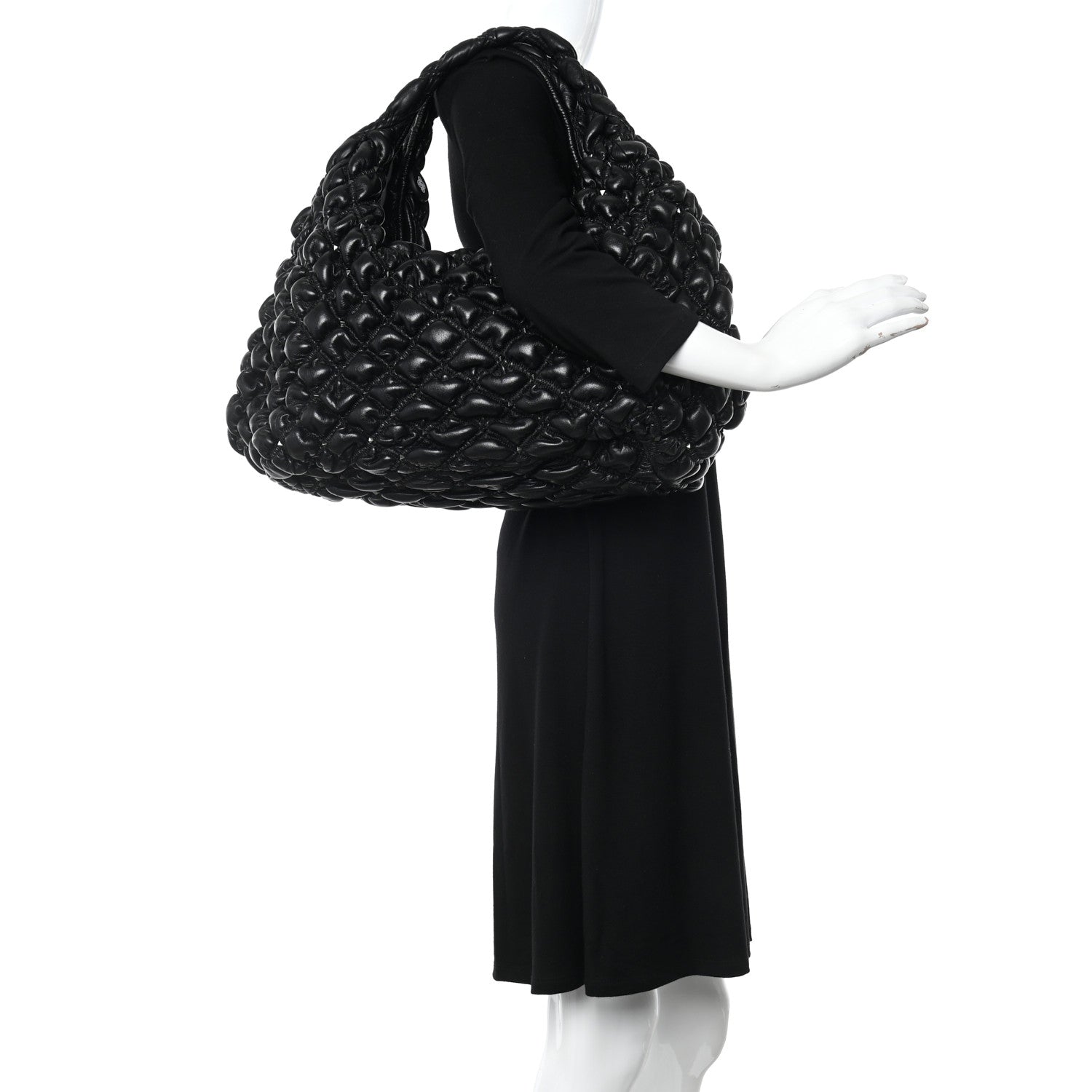 Valentino Garavani Nappa Spikeme Hobo Bag Black 2 of 9