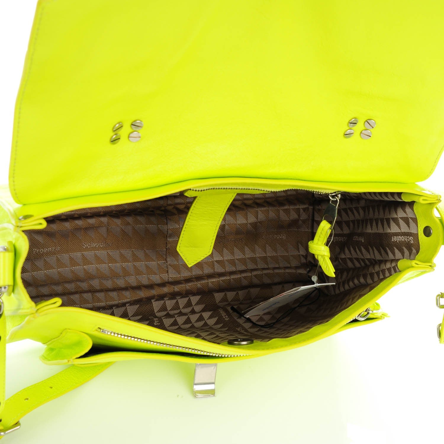 Proenza Schouler Lambskin Medium PS1 Satchel Sulfur 5 of 7