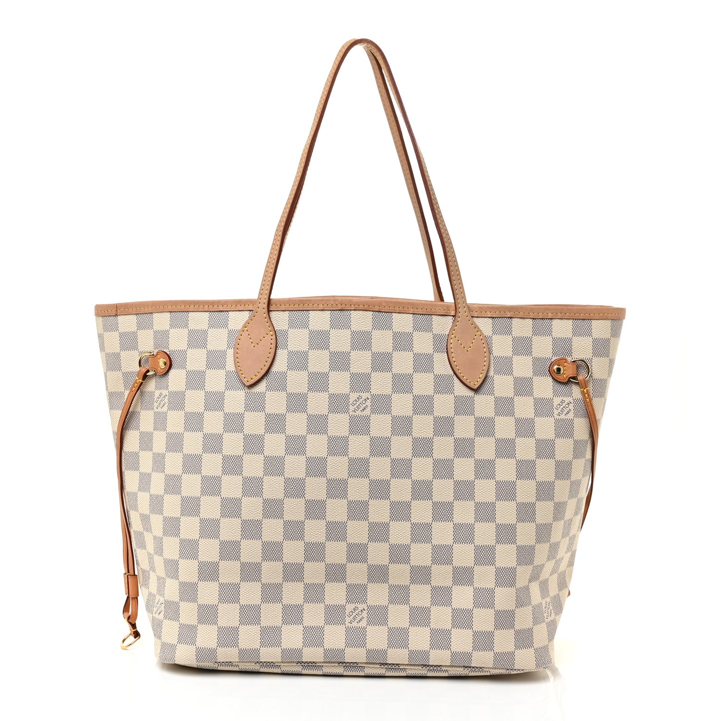 Damier Azur Neo Neverfull MM Rose Ballerine