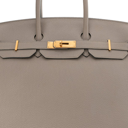 Hermes Togo Birkin 35 Gris Tourterelle 8 of 16